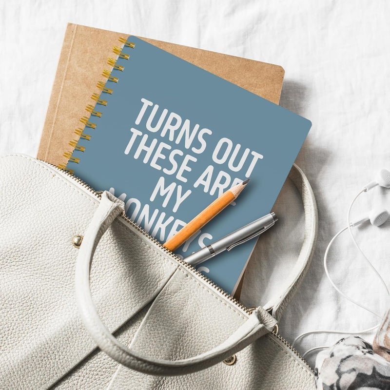 EKGJW Funny Notebooks for Work,Blue Aesthetic Journal, Funny Boss Day Gifts, Boss Gifts for Men Women, Funny Gifts for Boss, Boss Office Decor, Spiral Notebook 5.5x8.3 Inch - Image 5